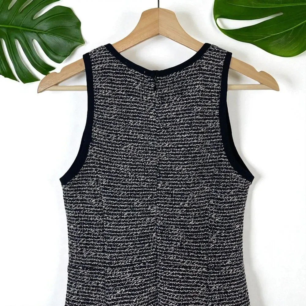 J. Crew Sleeveless Tweed Flare Dress